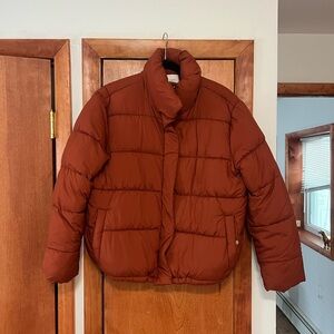 New w/Tags Rust Loft Puffer Jacket